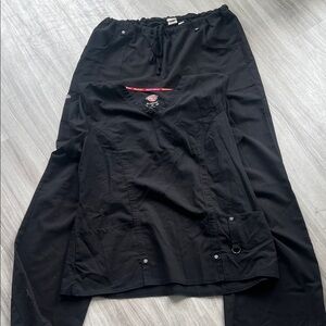 Dickies Women's Black Scrub Top and Pants